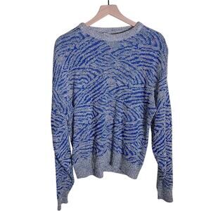 VNTG SWEATER GRAPHIX large knit 80s grandpa sweater M